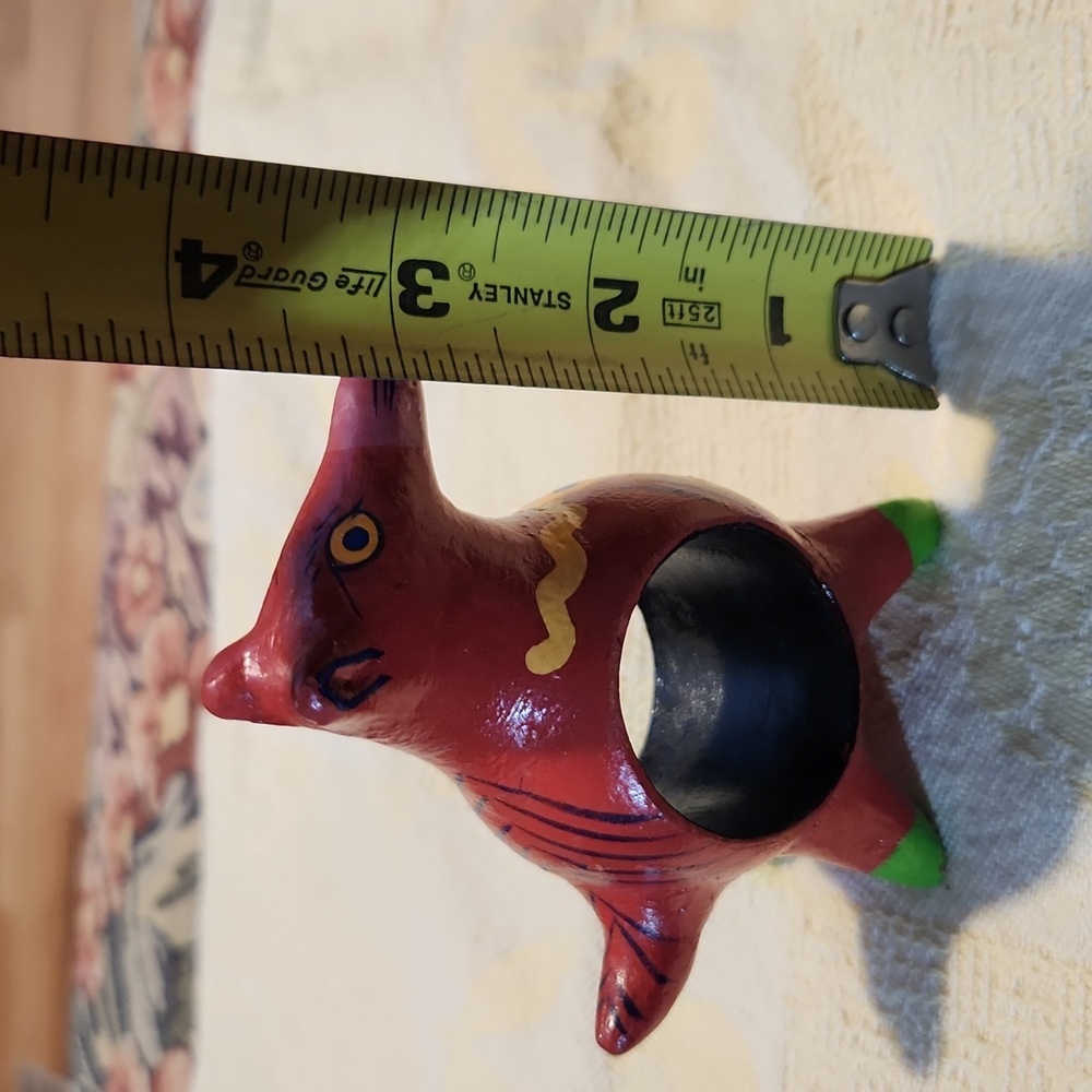 Victor Bonomo vintage wooden feel animal themed napkin ring tropical look - Picture 7 of 8
